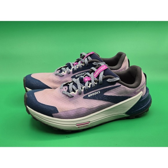 Brooks Catamount 2 Trail Running Shoes Womens 8.5 Purple Blue 1203881B517 - Picture 2 of 16